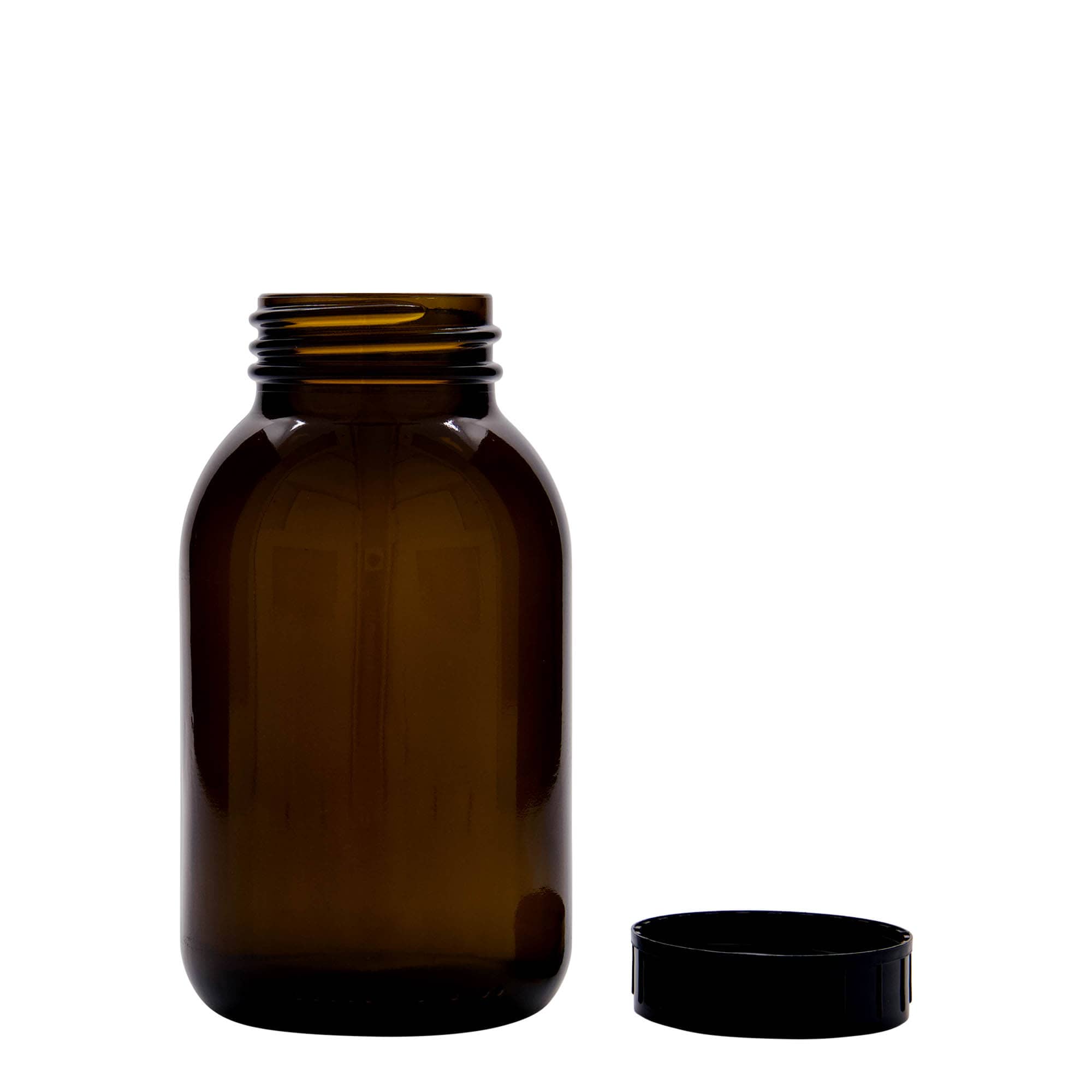 500 ml borcan cu gât larg, maro, gură: DIN 55 500 ml borcan cu gât larg, maro, gură: DIN 55