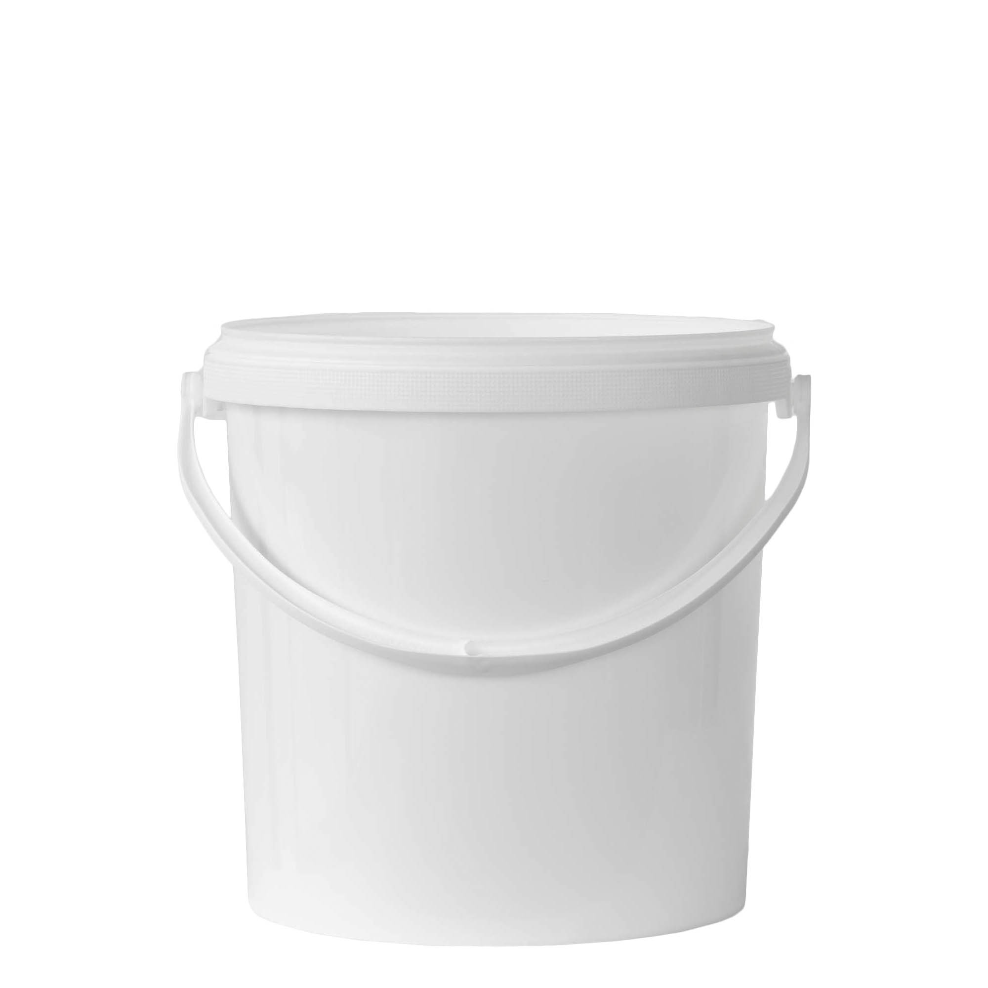 Găleată de 10 l, plastic PP, albă Găleată de 10 l, plastic PP, albă